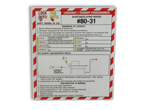 custom Lockout/Tagout Sign