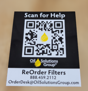 QR Code Label for Oil Solutions Group