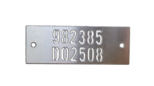 Etched Stainless Steel Tag