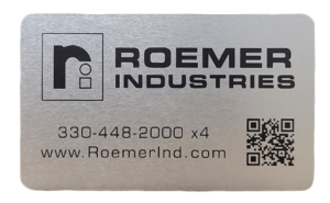 Metal QR Code Nameplate