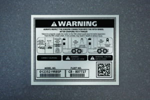 Metalphoto® Warning Tag